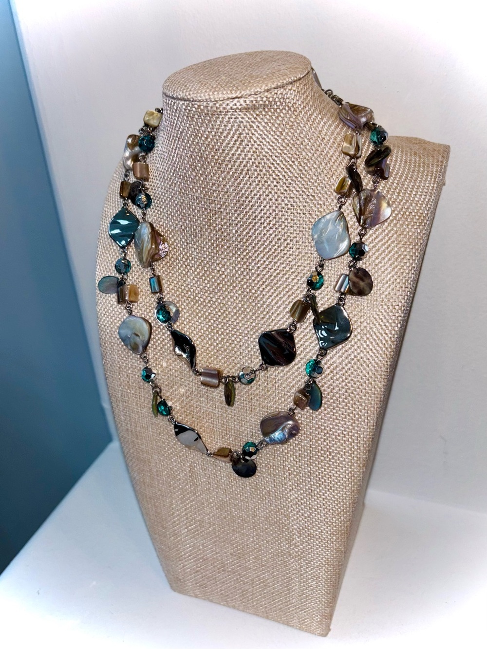 Lia Sophia Multicolor Beaded Long Necklace | Coastal Boho - Picture 3 of 9